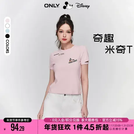 ONLY2023秋季新款迪士尼米奇联名短款短袖T恤女|123201080商品大图