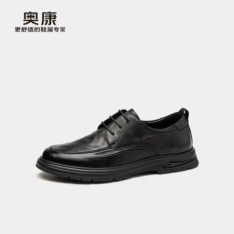 奥康 男鞋2025夏商务正装皮鞋真皮休闲时尚系带皮鞋商品大图