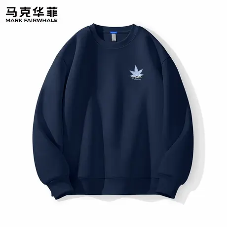马克华菲美式卫衣男款圆领春秋季2025新款潮牌复古男生上衣外套X图片