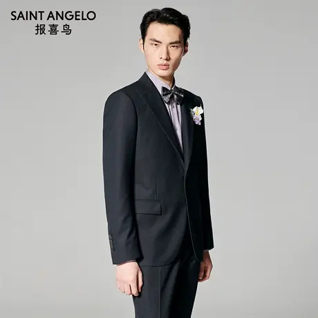 【商场同款】报喜鸟2025秋季新款男士商务休闲西服上衣修身西裤男商品大图