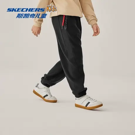 Skechers斯凯奇儿童针织长裤秋冬中性宽松舒适百搭摇粒绒保暖裤子商品大图