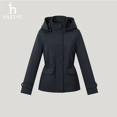 【商场同款】Hazzys哈吉斯收腰连帽棉服女士2025年冬季新款棉衣商品大图