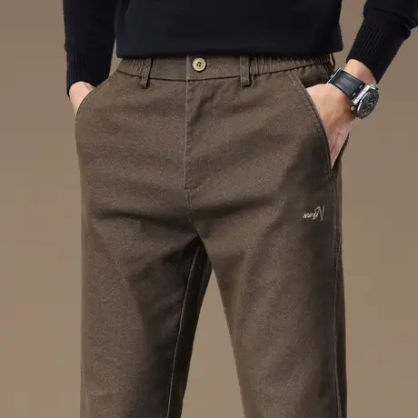 男款商务正装直筒西裤秋季高端修身小脚休闲裤子春秋款西装裤男装图片