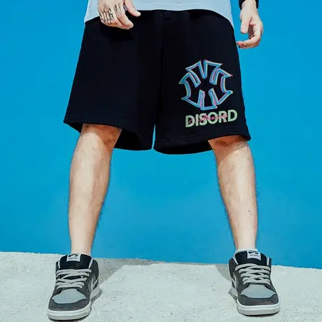 国潮男裤胖子纯棉大码宽松加肥加大潮牌运动五分裤情侣短裤运动裤图片