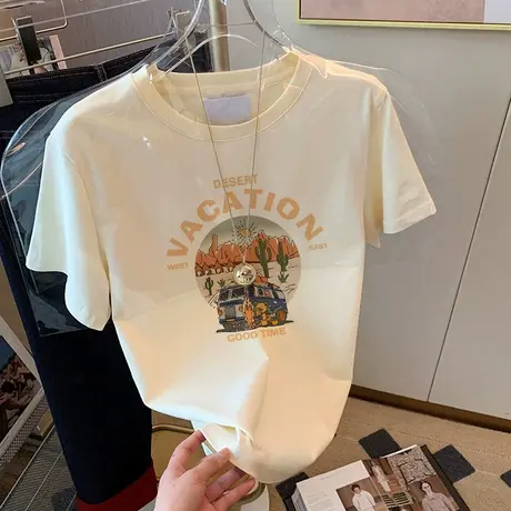 正肩短袖白色t恤女夏季纯棉上衣短款春秋内搭宽松打底衫显瘦体恤图片