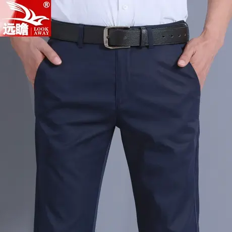 秋季休闲裤男直筒宽松男裤男款大码西裤商务中年长裤薄款男士裤子商品大图