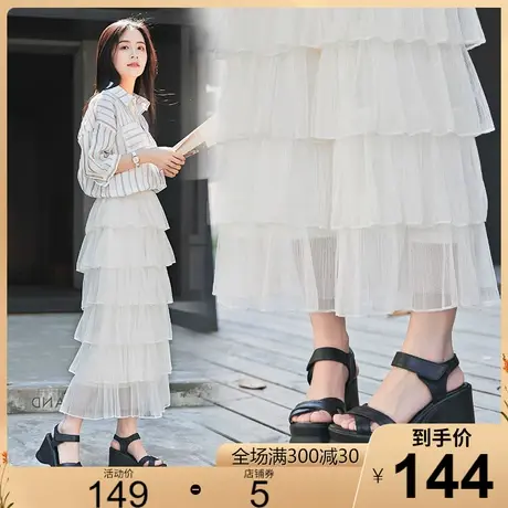 2023夏季新款时尚牛皮女凉鞋露趾休闲舒适坡跟高跟松糕鞋女鞋皮鞋商品大图