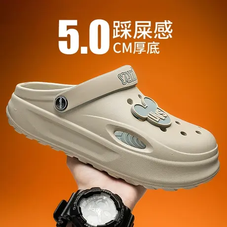 雨鞋男款夏季时尚雨凉鞋凉拖鞋钓鱼水鞋户外防滑胶鞋户外防水鞋男商品大图