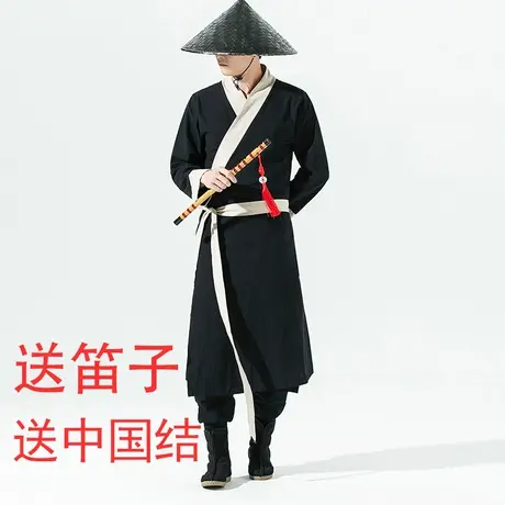 古装汉服毕业班服男装侠客影楼拍摄传统服装秦汉宋武侠影视演出服图片