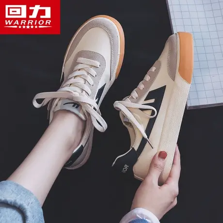 回力女鞋帆布鞋女春季薄款2023年新款ulzzang百搭小白运动板鞋子商品大图