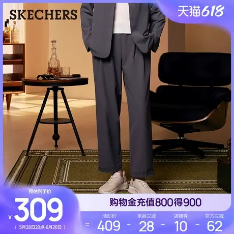 斯凯奇2025新款夏季经典系列女锥形长裤舒适时尚休闲裤透气运动裤商品大图