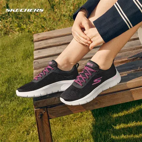 Skechers斯凯奇女鞋舒适运动健步鞋轻便软底缓震跑步鞋休闲妈妈鞋商品大图