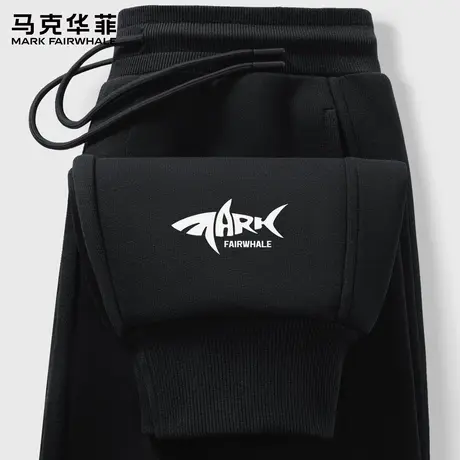 马克华菲束脚裤子男2025新款美式高街宽松卫裤男款休闲运动裤秋X图片