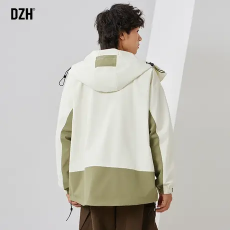 男士潮男外套2023新款拼接上衣旅游穿搭登山户外冲锋衣高级感男款商品大图