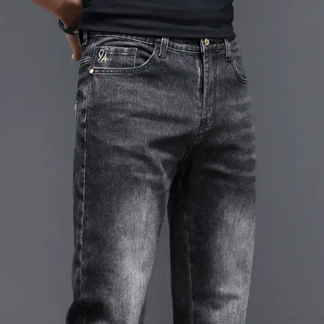春秋款春季高端水洗修身小直筒休闲牛仔裤子夏季男装男裤2024新款图片