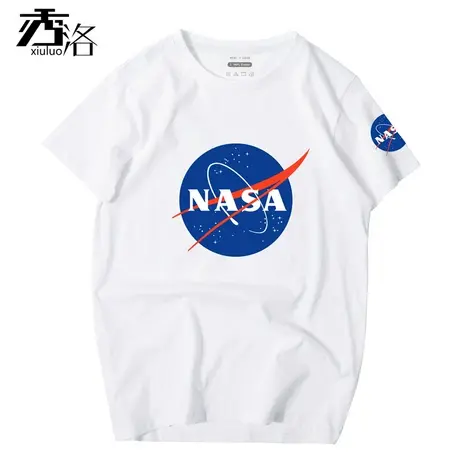 秀洛官网旗舰店NASA联名短袖T恤男潮牌美国航天局宇航员半袖衣服商品大图