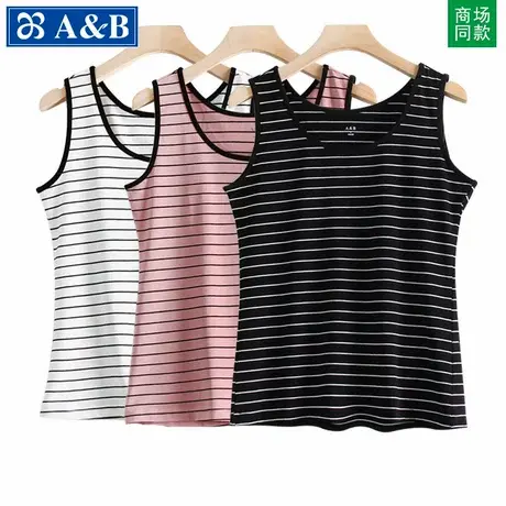 ab背心女莫代尔棉吊带上衣宽松夏季女内衣大码显瘦内搭无袖打底衫商品大图