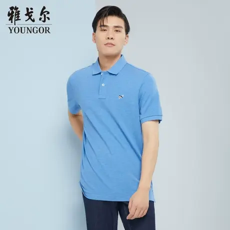 雅戈尔奥莱 商场同款男士短袖T恤新款官方正品商务休闲短袖POLO衫商品大图