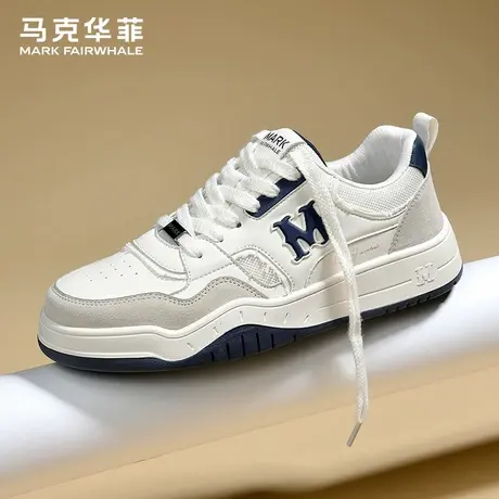 马克华菲男鞋板鞋秋季2025新款潮流软底百搭小白鞋男士运动休闲鞋商品大图