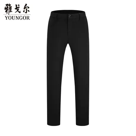 雅戈尔奥莱 男装针织高弹休闲裤秋商务休闲裤商品大图