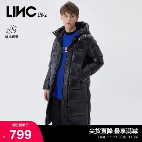 LINC金羽杰云朵鹅绒羽绒服男女同款加厚长款羽绒服男N21808152图片
