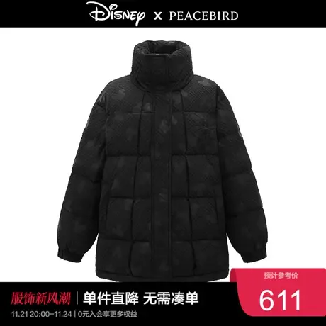 太平鸟迪士尼雪天使米奇联名年冬季压印羽绒服A6ACC4E12奥莱商品大图