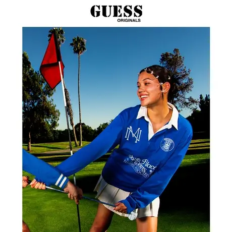 GUESS Originals  x 88rising  胶囊系列新秋男士休闲翻领长袖T恤商品大图