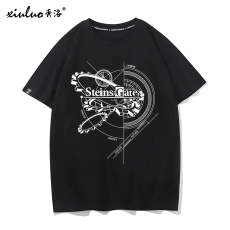 秀洛命运石之门衣服动漫周边半袖纯棉牧濑红莉栖T恤男女短袖体恤商品大图