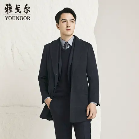 【商场同款】雅戈尔男士大衣秋冬新款官方商务休闲羊毛大衣外套男图片