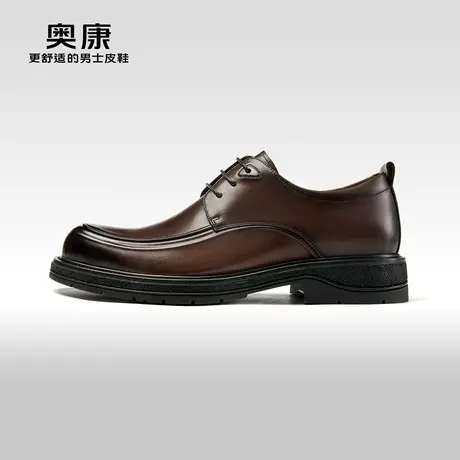 奥康男鞋2023秋季新款英伦时尚正装皮鞋经典真皮舒适办公室商务鞋商品大图