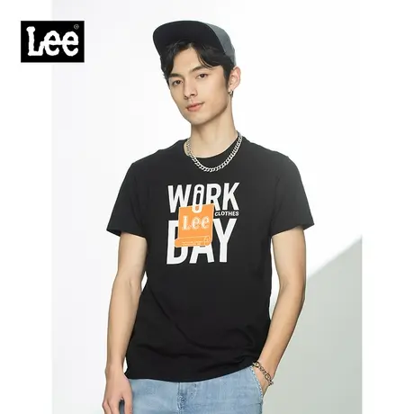 Lee商场同款21春夏新品多色纯棉短袖T恤男潮流L439373RX图片