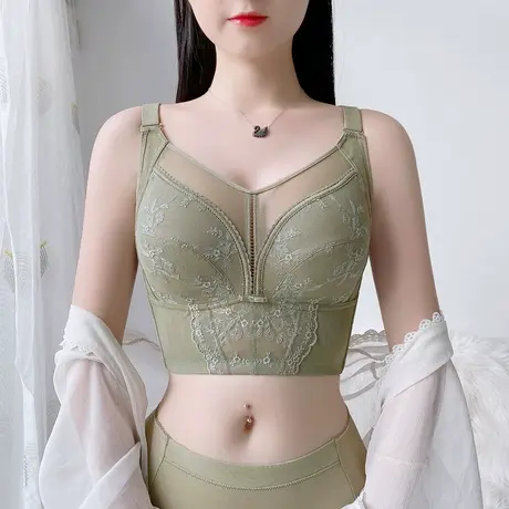 Shaply/莎莲妮无痕内衣女薄款无钢圈聚拢收副乳防下垂文胸罩商品大图