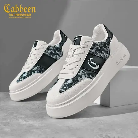 Cabbeen/卡宾卡宾男士2025秋季新款舒适系带厚底休闲鞋运动鞋商品大图
