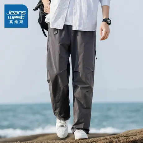 WX真维斯男装2025夏季新款潮牌时尚通勤百搭日常户外休闲裤男商品大图