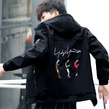 春秋青少年夹克男韩版潮流高中初中学生男生外套秋季大童男孩衣服商品大图