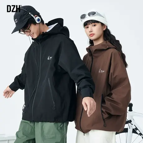 情侣户外冲锋衣外套男士秋季高级感衣服2024新款美式机能工装夹克商品大图