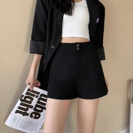 下衣失踪打底短裤女秋冬黑色修身可外穿紧身弹力高腰防走光安全裤商品大图