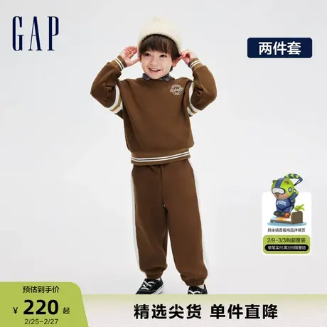 Gap男幼春秋LOGO活力学院风洋气两件套儿童装运动时髦套装857727商品大图