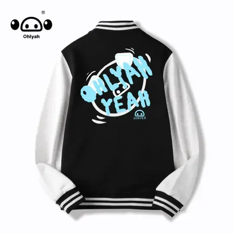 潮牌纯棉棒球服女外套情侣团体服活动工作服diy定制图片印字logo商品大图