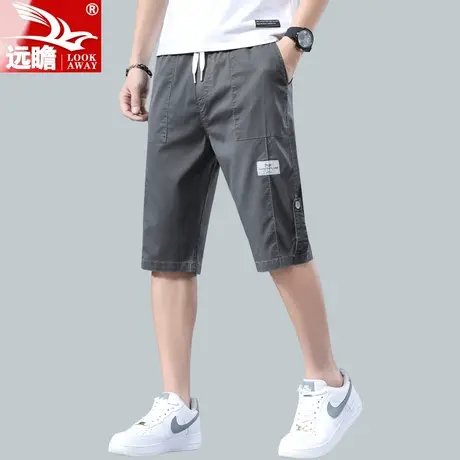 男士休闲短裤男夏季薄款七分裤夏天宽松直筒裤子潮流男生中裤男款商品大图