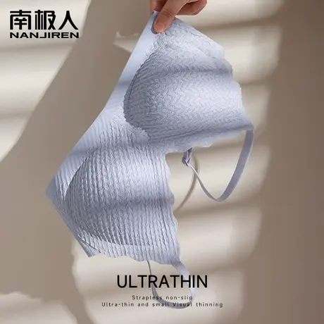 内衣女聚拢小胸显大上托无钢圈文胸无痕美背胸罩蕾丝性感乳胶薄款商品大图