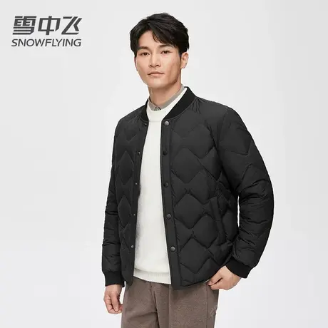 雪中飞羽绒服内胆男士2023新款冬季短款立领内搭外穿运动休闲外套图片