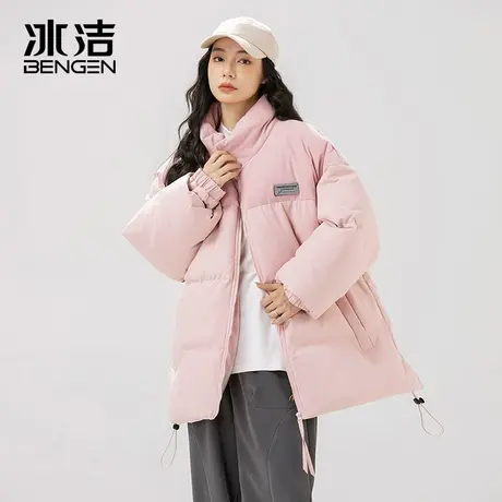 冰洁棉衣男女2023秋冬季新款加厚保暖百搭宽松情侣立领棉服MYY商品大图