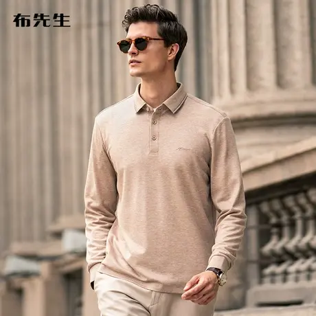 MrBu布先生轻商务长袖T恤男 秋冬大码男装服饰BT11552断码图片