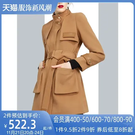 设计感小个子西装毛呢外套女秋冬2022年新款高端气质短款呢子大衣图片