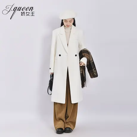 毛呢大衣女秋冬季新款韩系气质时尚高级感加厚保暖中长款呢子外套商品大图