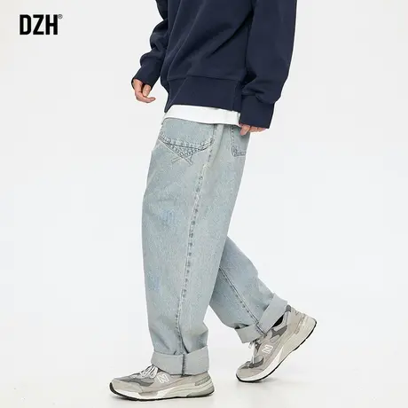 男士美式高街牛仔裤男春季潮牌宽松休闲裤男款2024年新款牛仔长裤商品大图