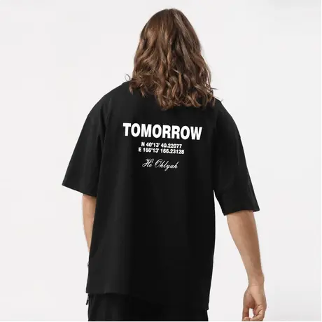 Ohlyah时尚个性英文字母潮牌男女T恤美式高街百搭青少年大码半袖图片