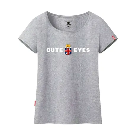 Ohlyah品牌t恤女装短袖2023新款字母卡通印花圆领学生打底衫上衣图片