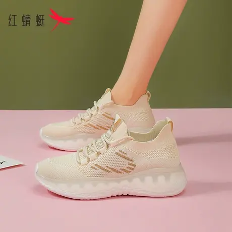 红蜻蜓网面运动鞋女夏2023新款软底轻便女鞋夏季薄款透气女士网鞋商品大图